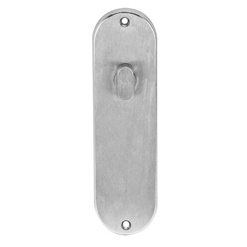 Lockwood 2906 Round End Plate with Turn - Satin Chrome