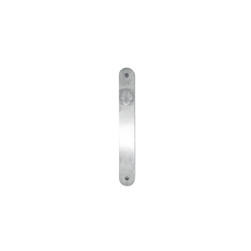 Lockwood 5906 Round End Plate with Turn - Satin Chrome