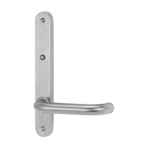 Lockwood 5922 Round End Plate with LED & 70 Lever - Satin Chrome