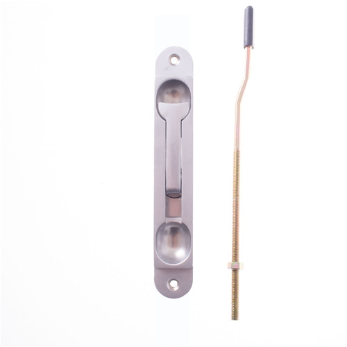 Interlock Flushbolt Recessed C/W Offset 600mm Rod - Satin Chrome