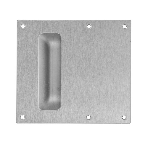 Lockwood 221D Visible Fix Plate with Flush Pull - Satin Stainess Steel
