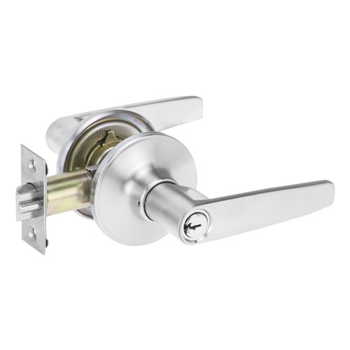 Lockwood Symmetry Entrance Set Estate - Satin Chrome