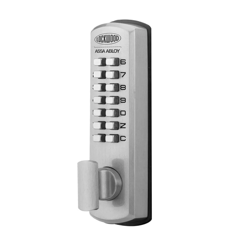 Lockwood Digital DX External Keypad Replacement for Tubular Latch Setups - Satin Chrome