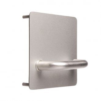 Lockwood 202 Exterior Plate with 70 Lever - Left Hand - Satin Stainess Steel