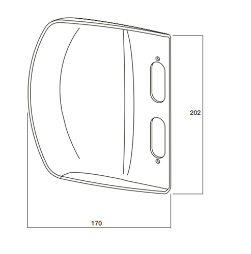 Whitco Security Door Lock Guard - Black