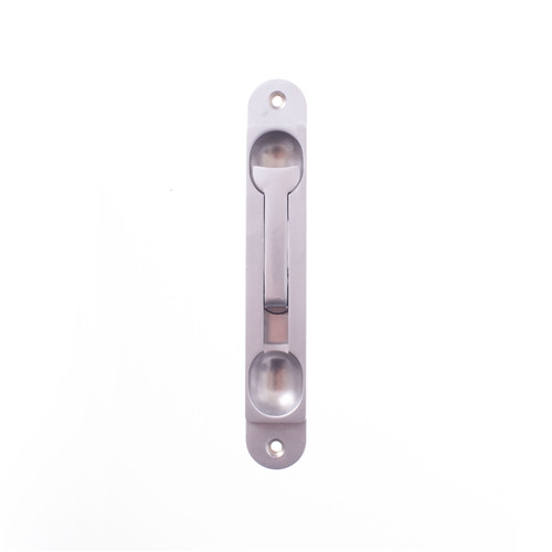 Interlock Flush Bolt - Recess Mount - No Rod - Satin Chrome