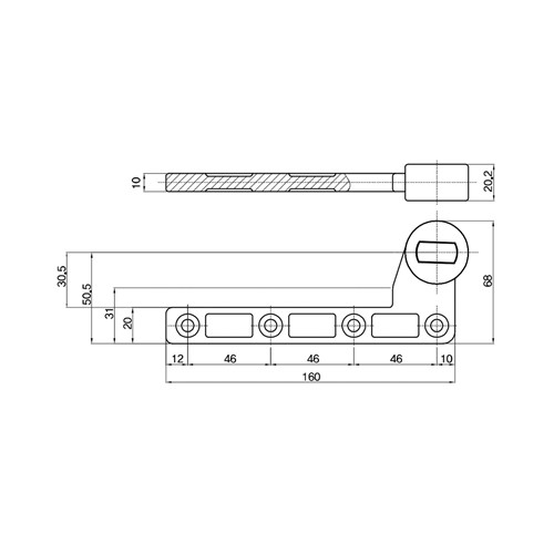 Lockwood Offset Arm (Bottom) - Left Hand - Right Hand