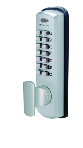 Lockwood DX Digital Keypad with 002 Dead Latch Open Out Strike with Knob
