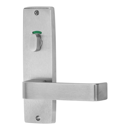 Lockwood 1916 Square End Plate with Privacy Indicating Turn & 90 Lever - Satin Chrome