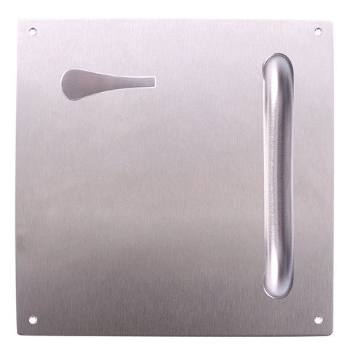 Lockwood 201 Interior Plate with DDA Turn P1 Pull Handle - Satin Chromeltr - Left Hand