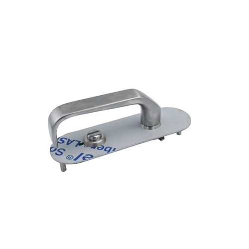 Lockwood 212 Exterior Plate with Privacy Indicating Emergency Turn & 74 Lever - Satin Stainess Steel