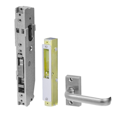 Lockwood 3541 Short Backset Sliding Door Lock 45 Degrees Lever Security Strike