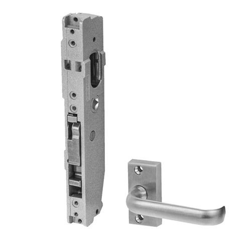 Lockwood 3542 Short Backset Sliding Door Lock & 45 Degrees Lever