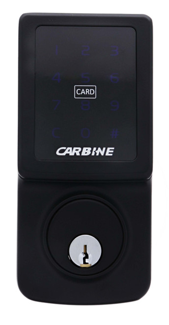 Carbine Digital RFID Deadbolt MB w Batteries (Matt Black)