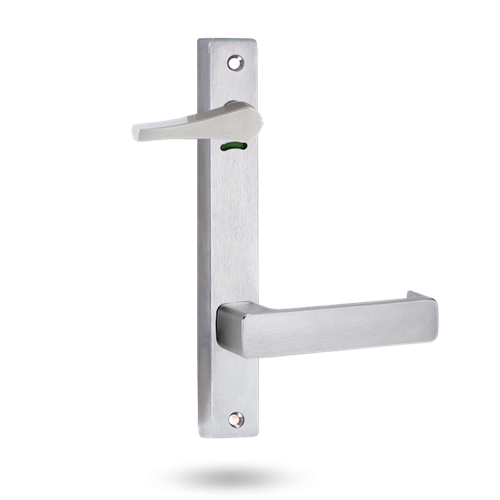Lockwood 4941/76SC - Interior Narrow Plate - Square-End Brass - Lever 76 - Satin Chrome