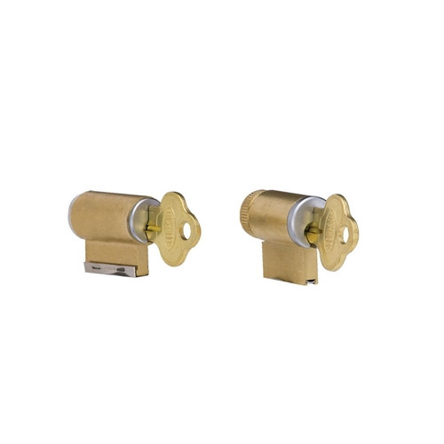 Lockwood Onyx 5 Pin Double Cylinder Assembly Crop Tailbar 48mm Key#02 Satin Chrome Pearl