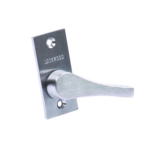 Lockwood 3540 Series Teardrop Turn for Metal Door and Accessory Packet - Satin Chrome