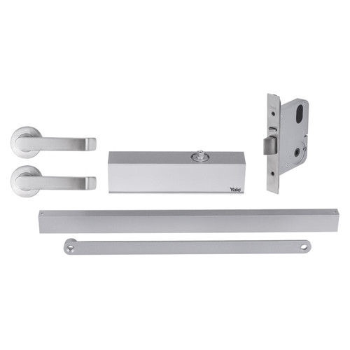 Yale Simplicity Mortice Lock Size 3 Slide Closer S1 Lever Set with Escutcheon