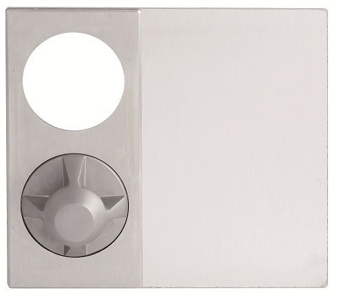 Lockwood 220D Concealed Fix Plate with Cylinder Hole & 22 Knob - Stainless Steel