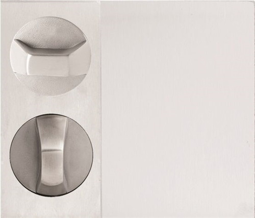Lockwood 220D Concealed Fix Plate with Turn & 21 Knob - Stainless Steel