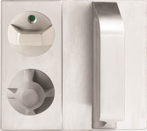 Lockwood 220D Concealed Fix Plate Concealed Privacy Indicating Turn Pull Handle 22 Knob