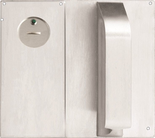 Lockwood 221D Visible Fix Plate Concealed Privacy Indicating Emergency Turn Pull Handle