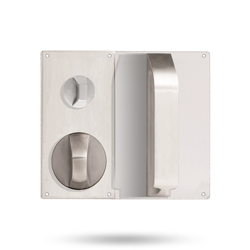 Lockwood 221D Visible Fix Plate Concealed Turn Pull 21 Knob