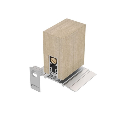 Lorient Doorop Seal Heavy Duty Flanged Mortice Silv