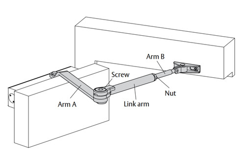 Lockwood 7714 Door Closer Hold Open Arm Assembly