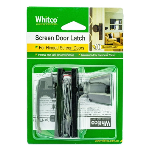 Whitco W820 - Satin Chrome Screen Door Latch