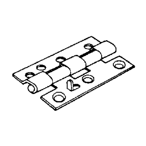 Whitco Stepped Security Door Hinge Safety - Prong Fixed Pin