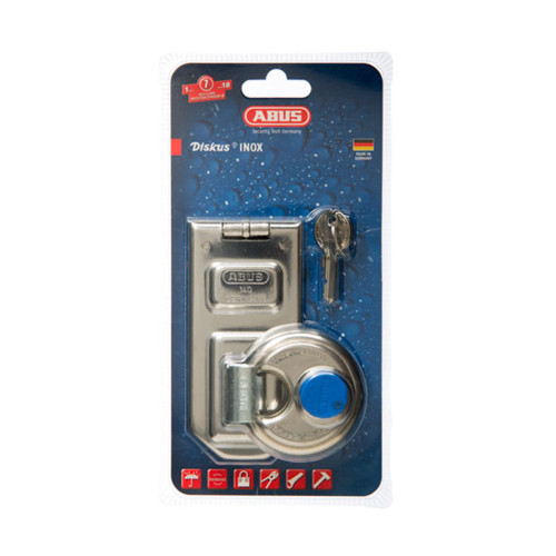 ABUS Hasp & Staple & Padlock 140/120 Plus 24IB60