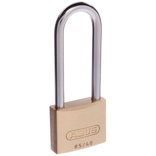 ABUS 65 Series Premium Padlock With 40mm Brass Body and 63mm Hardened Steel Shackle 65/40HB63