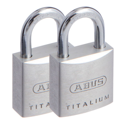 ABUS Padlock 64TI/20 Twin Display Pack - Titalium