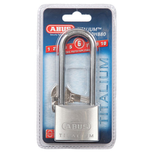 ABUS Padlock 64TI/50HB/80 KD Display Pack - Titalium