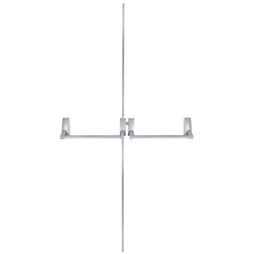Briton Exit Device 377E Double Panic Rim - Silver