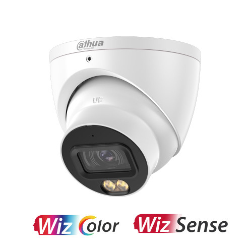 Dahua Wizcolor Series 5mp Eyeball Network Camera with 2.8mm Fixed Lens - IP67 - White