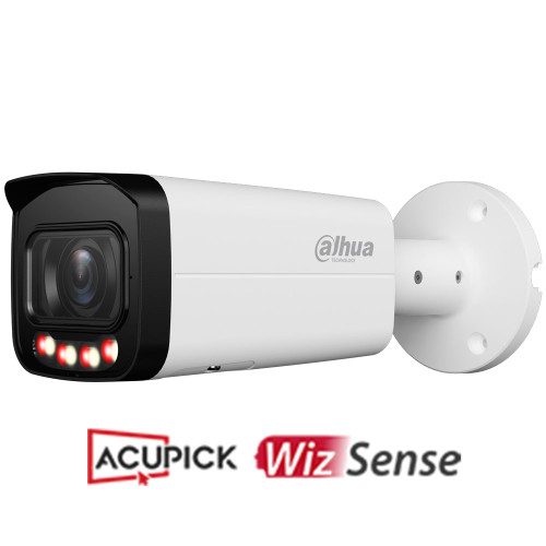 Dahua Wizsense Series 6mp Bullet Network Camera with 2.7-13.5mm Varifocal Lens - Acupick Technology and Light LED - IP67 - White