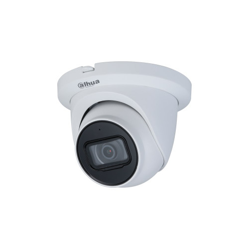 Dahua Lite Series 5mp Eyeball HDCVI Camera with 2.8mm Fixed Lens - Starlight Technology and Power-Over-Coax - IP67 - Dh-Hac-Hdw1500tmqp-A-0280B-S2 - White