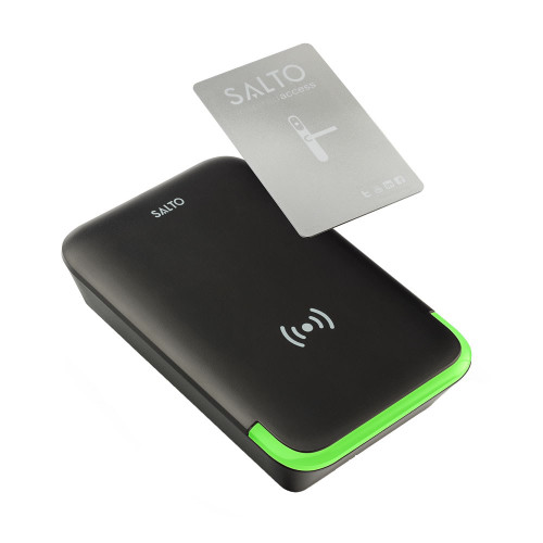 Salto Ncoder Proximity Card Encoder Mifare/Desfire. USB and Ethernet Connections. (Justin Mobile Function Included) - Black