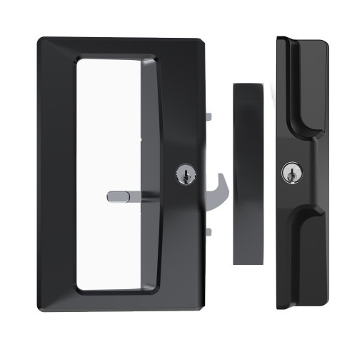 Austral Yarra Essentials Single Beak Polymer Handle Double Cylinder 16mm Catch - YEDC - Satin Stainless Steel