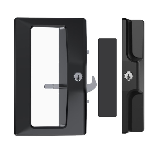 Austral Yarra Essentials Single Beak Polymer Handle Double Cylinder 25mm Catch - Matt Black