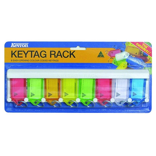 Kevron Key Tag Rack ID6 8 Tag Rack - Mixed Colours