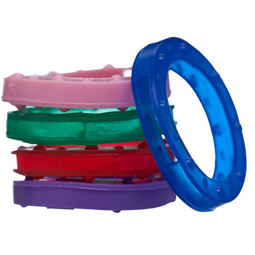 Kevron Key Head Rings AL1052p5 (Box of 5) - Mixed Colours
