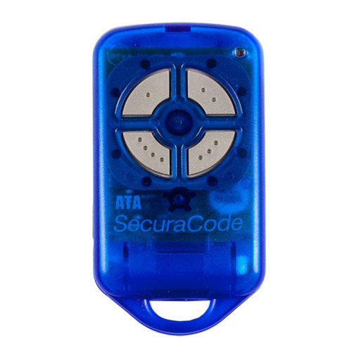 Ata Securacode Garage Door Remote With 4 Buttons In - PTX4 RCG12 - Blue