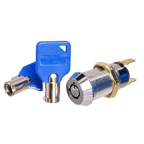 BDS Switch Lock - Tubular Key - Spring Return On/Off - 6615ASP