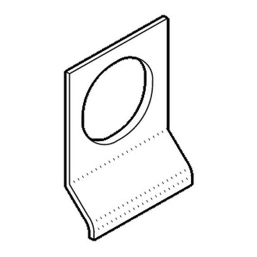 BDS Large Lip Pull to suit Round 201 Cylinder 80x100x1.5mm In Stainess Steel - Satin Stainless Steel