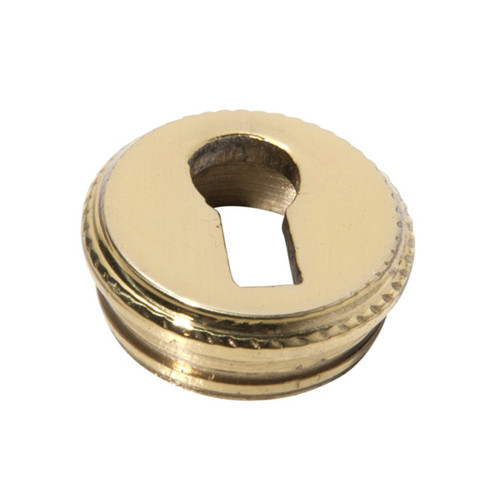 Jacksons Push In Round Escutcheon E 22.5 mm - Polished Brass