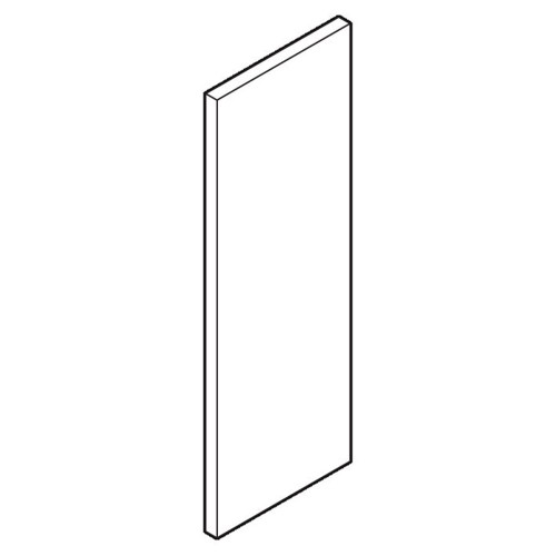 BDS Blank Escutcheon With Adhesive Fixing 35x100x1.5mm Stainess Steel - Satin Stainless Steel
