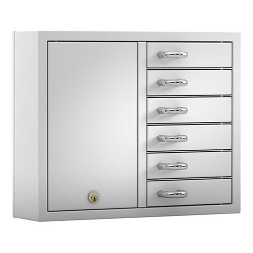Creone Keybox 9006E Cabinet - 6 Door Unit No PCB - White
